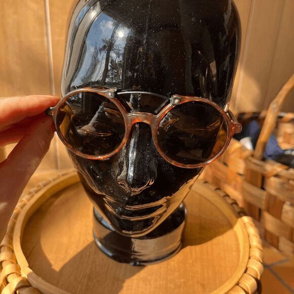 Vintage Authentic Byblos Italian Designer Tortoise Shell Sunglasses - Picture 2 of 10